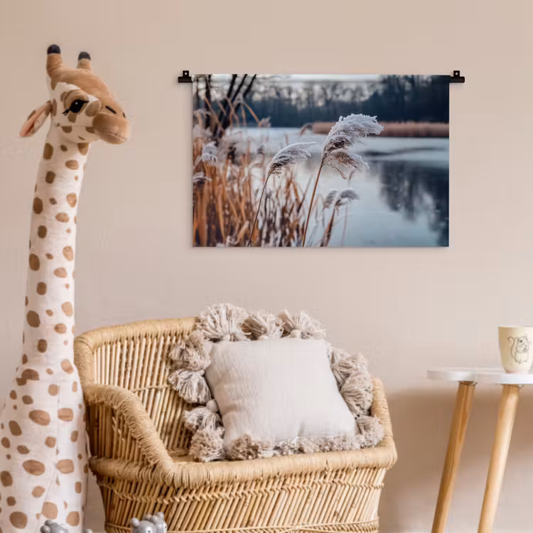Wandkleed - Riet - Gras - Natuur - Winter - Meer — 5