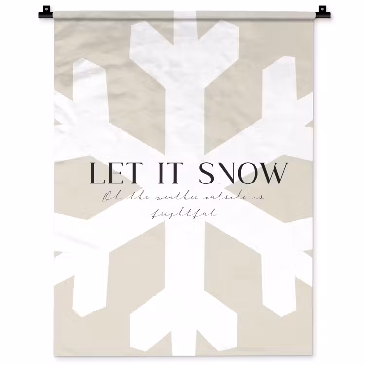 Wandkleed - Sneeuw - Japandi - Winter - Decoratie — 1