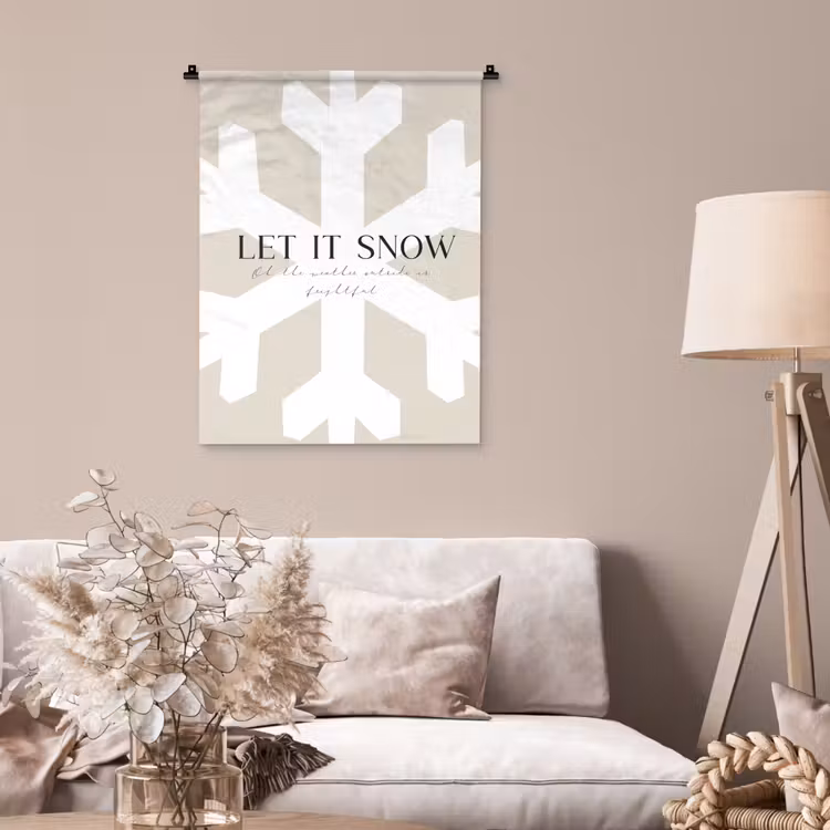 Wandkleed - Sneeuw - Japandi - Winter - Decoratie — 2
