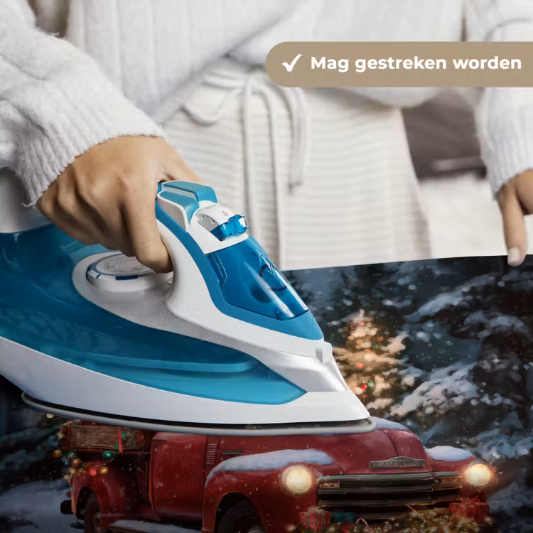 Wandkleed - Kersttruck - Sneeuwbos - Rood — 6