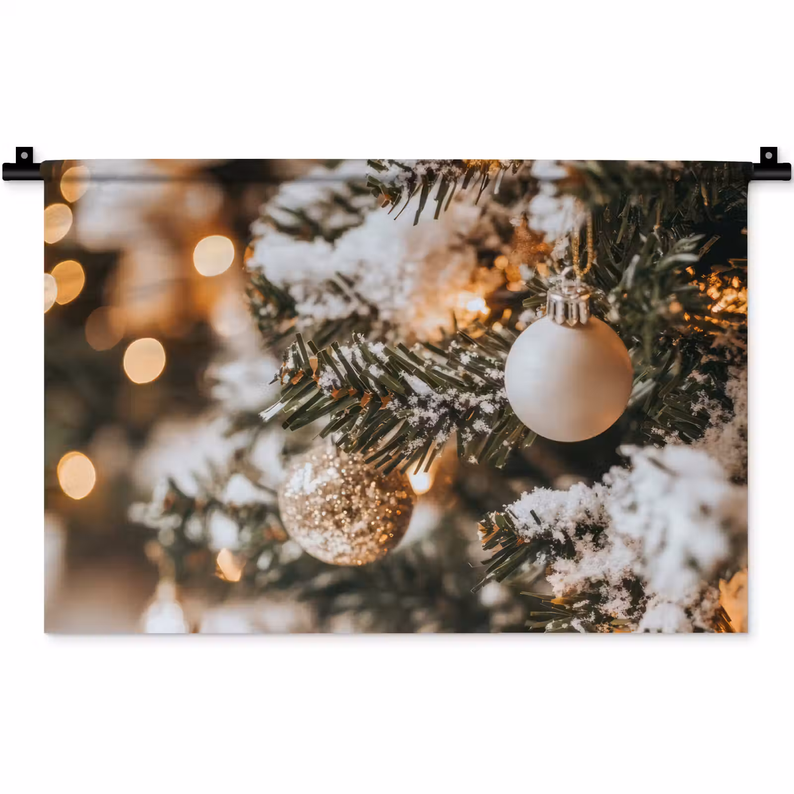 Wandkleed - Kerst - Kerstboom - Winter - Binnen - Sneeuw — 1