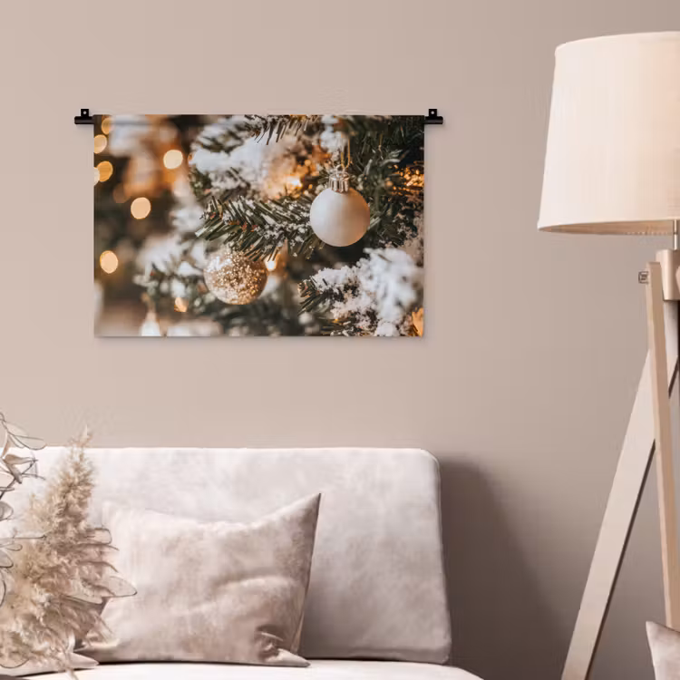 Wandkleed - Kerst - Kerstboom - Winter - Binnen - Sneeuw — 2