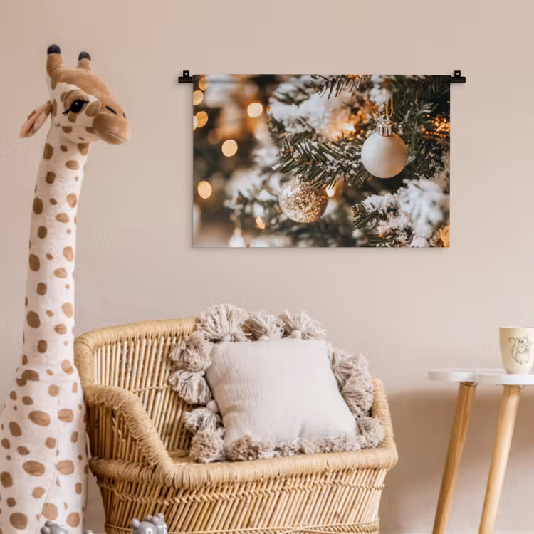 Wandkleed - Kerst - Kerstboom - Winter - Binnen - Sneeuw — 5