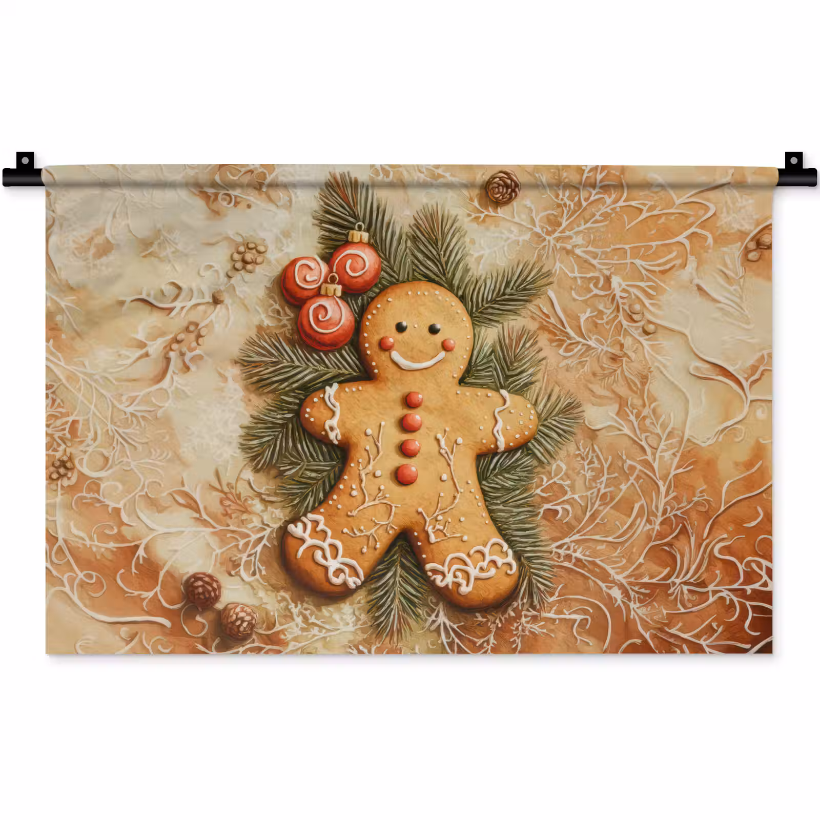 Wandkleed - Kerstmis - Koekje - Poppetje - Speculaas — 1