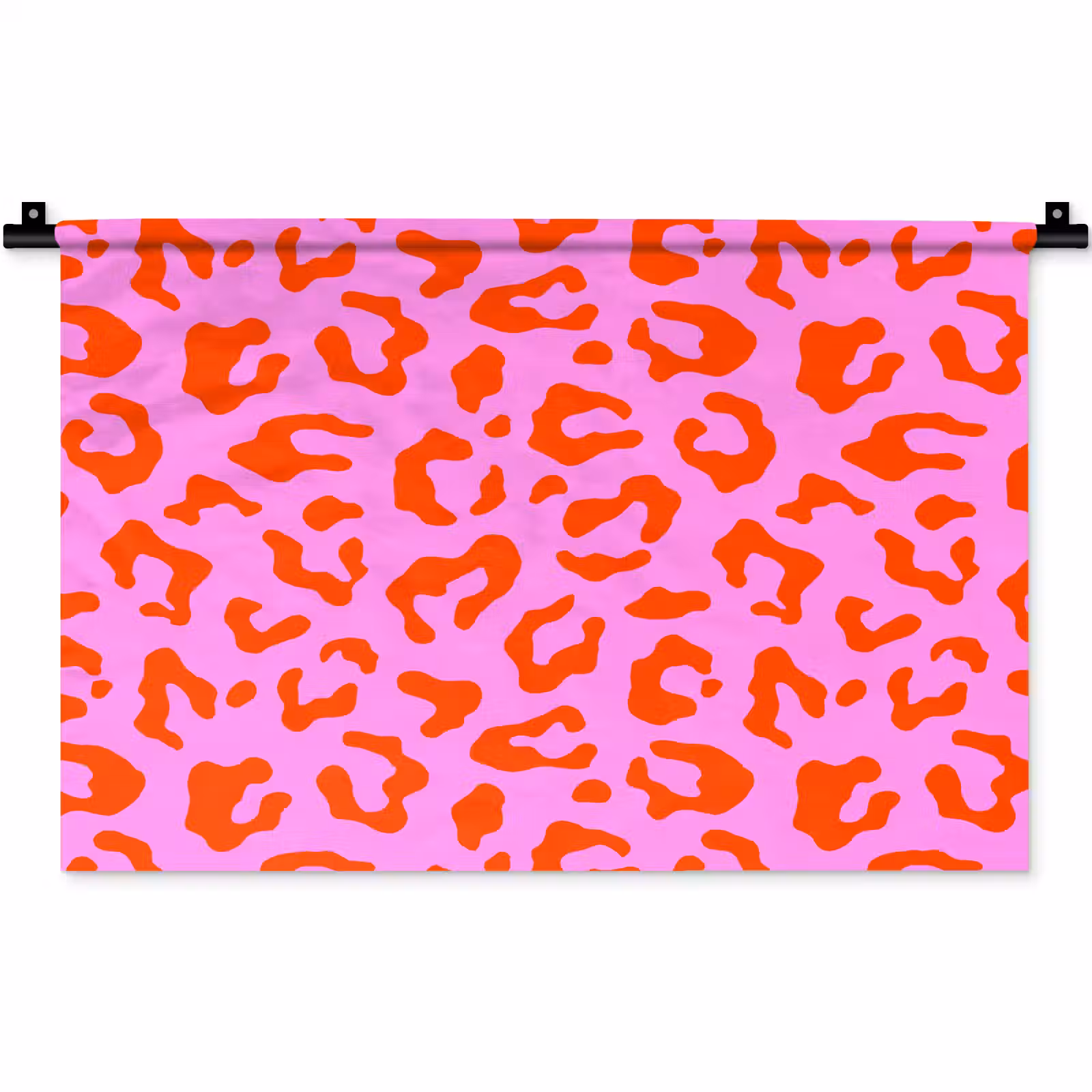 Wandkleed - Panter - Rood - Roze — 1