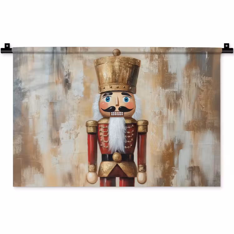 Wandkleed - Kerst - Poppetje - Abstract — 1