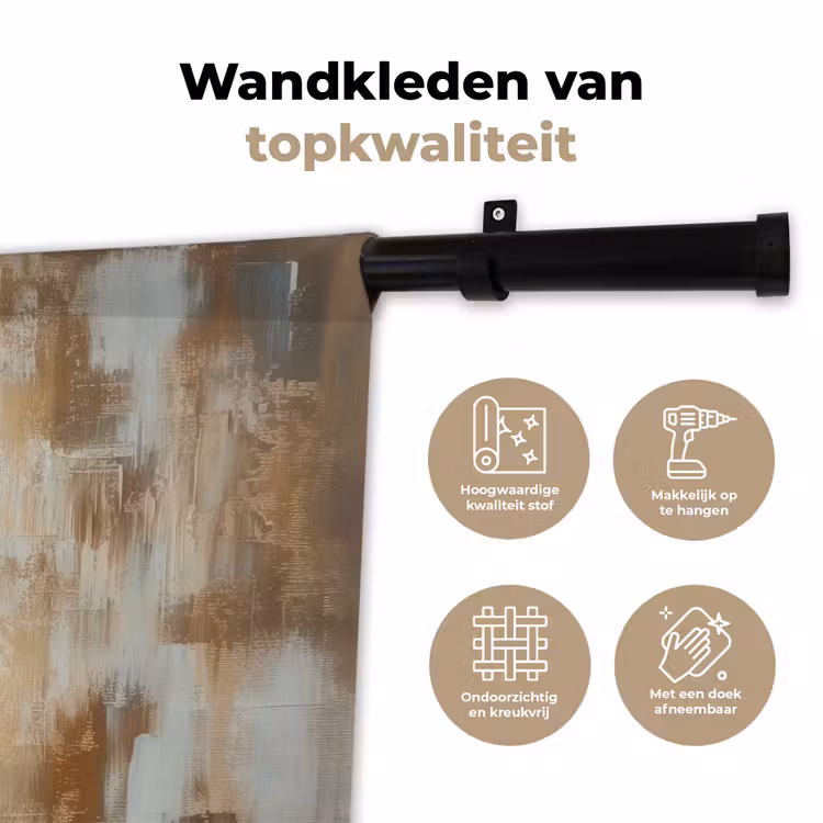 Wandkleed - Kerst - Poppetje - Abstract — 3