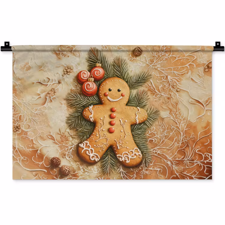 Wandkleed - Kerstmis - Koekje - Poppetje - Speculaas — 1