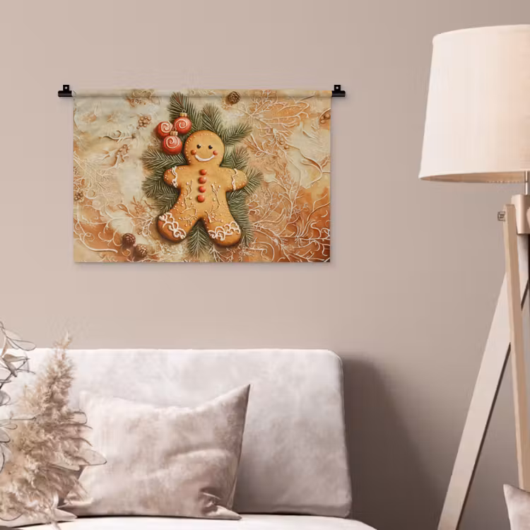 Wandkleed - Kerstmis - Koekje - Poppetje - Speculaas — 2