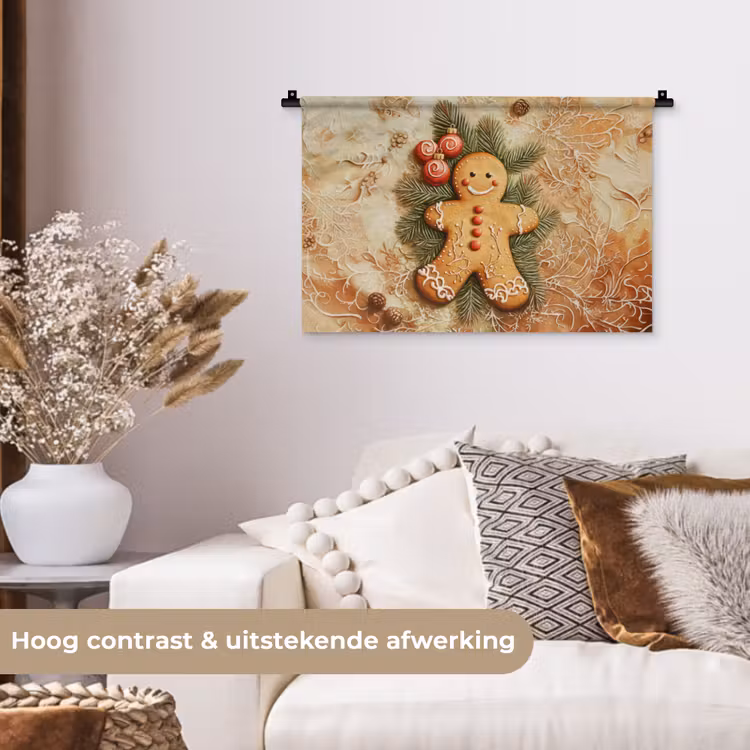 Wandkleed - Kerstmis - Koekje - Poppetje - Speculaas — 4