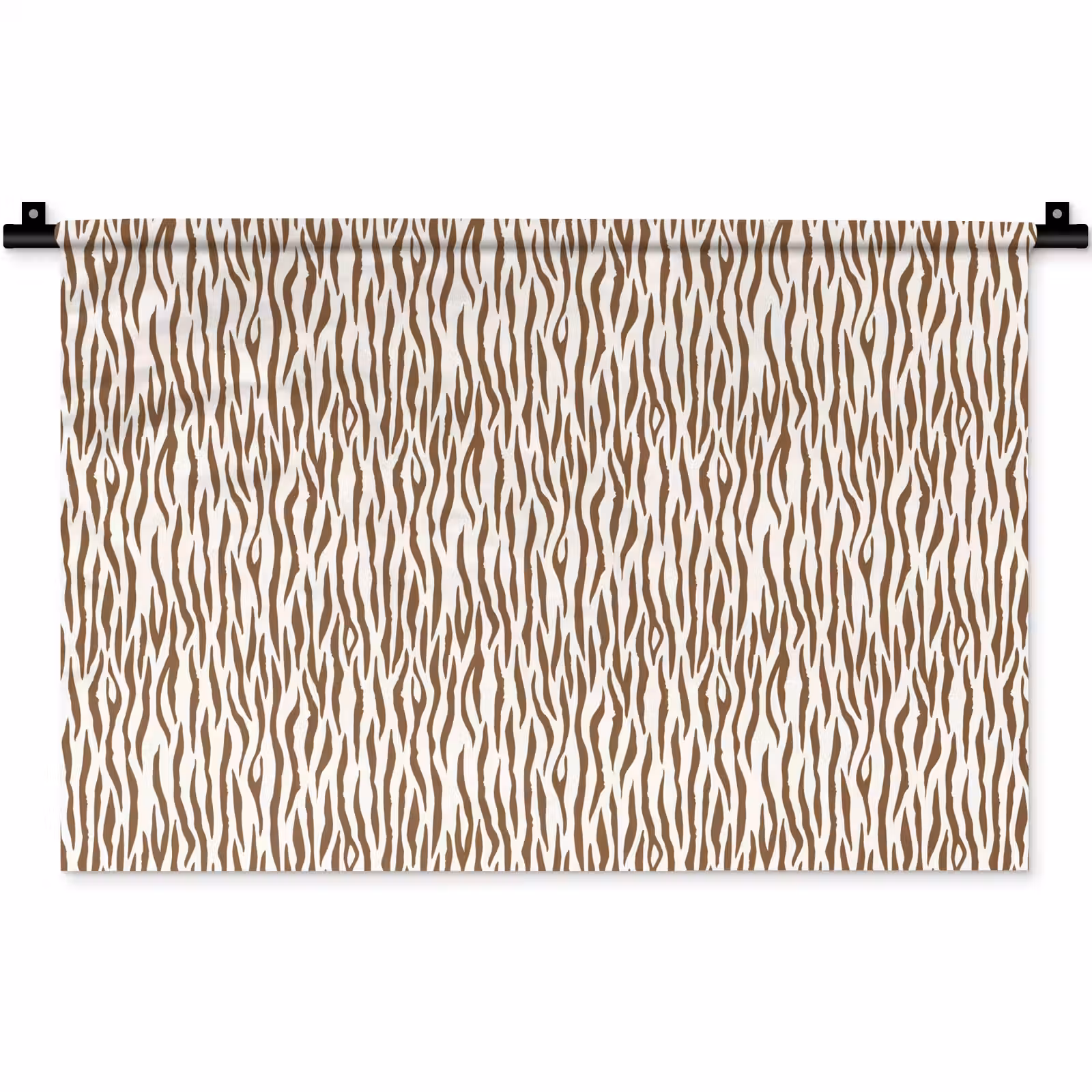 Wandkleed - Bruin - Patroon - Zebra — 1