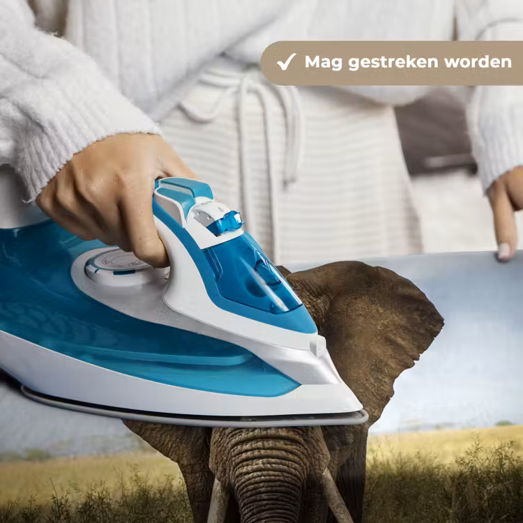 Wandkleed - Olifant - Natuur - Gras - Dieren - Landschap — 6