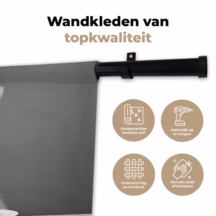 Wandkleed - Alpaca - Pasta - Zwart - Wit - Grappig - Dieren — 3
