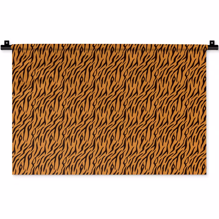Wandkleed - Dier - Oranje - Tijger — 1