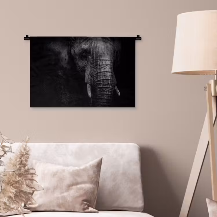 Wandkleed - Olifant - Dier - Portret — 2