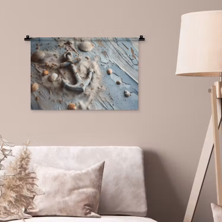Wandkleed - Anker - Hout - Schelpen - Zand — 2
