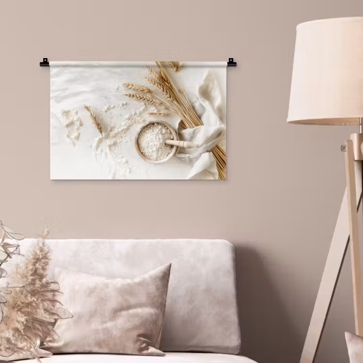 Wandkleed - Bloem - Hout - Tarwe — 2