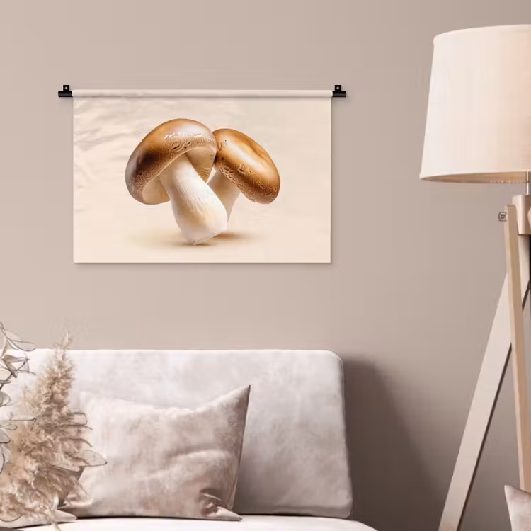 Wandkleed - Champignons - Zacht - Beige — 2