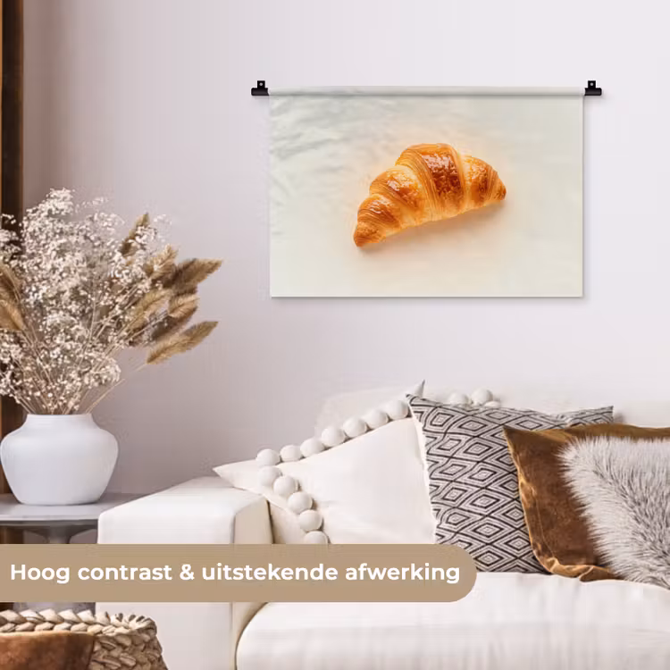 Wandkleed - Croissant - Brood - Beige — 4