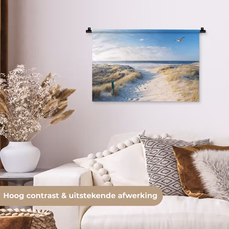 Wandkleed - Duin - Meeuw - Strand - Zee - Zon — 4
