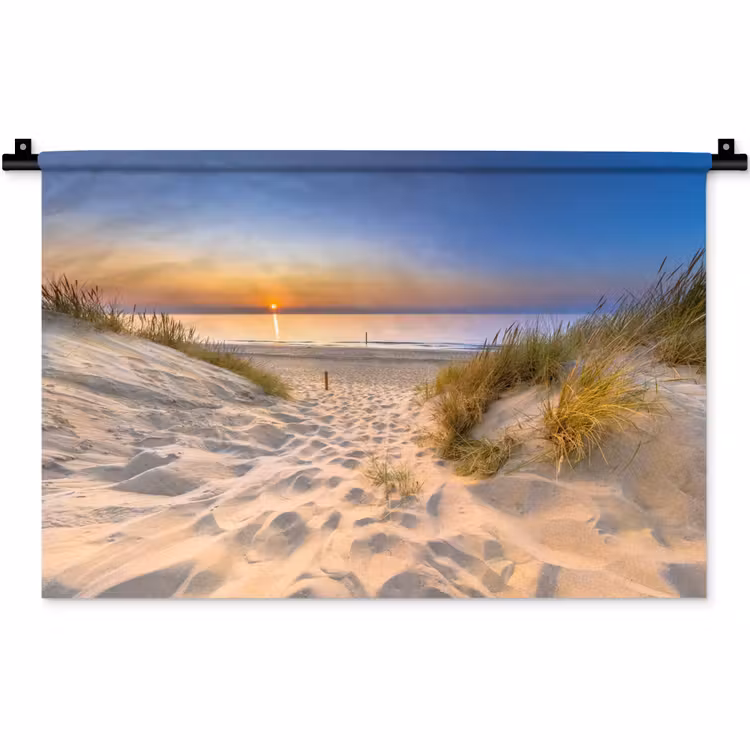 Wandkleed - Duin - Zonsondergang - Horizon - Strand - Gras — 1