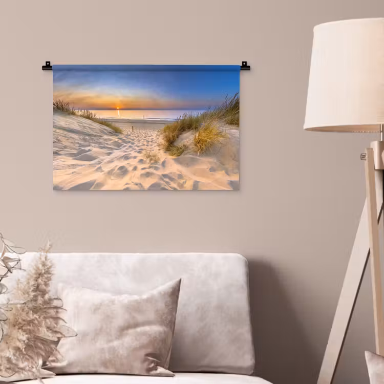 Wandkleed - Duin - Zonsondergang - Horizon - Strand - Gras — 2
