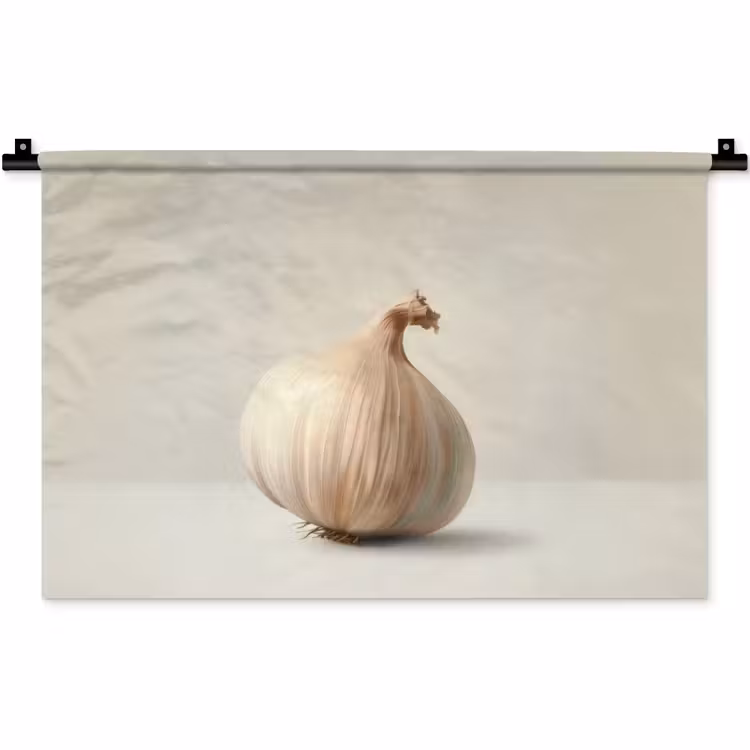 Wandkleed - Knoflook - Natuurlijk - Beige — 1