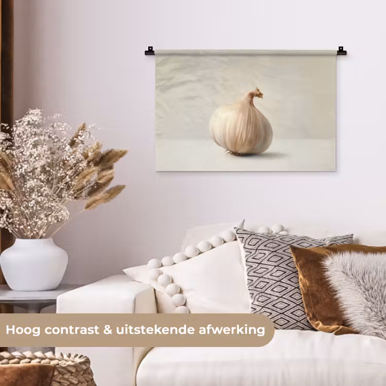 Wandkleed - Knoflook - Natuurlijk - Beige — 4