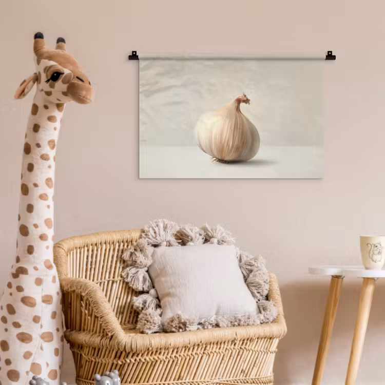 Wandkleed - Knoflook - Natuurlijk - Beige — 5