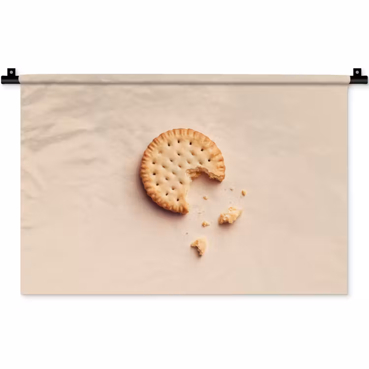 Wandkleed - Koekje - Kruimels - beige — 1