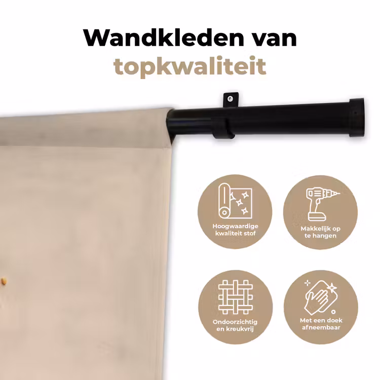 Wandkleed - Koekje - Kruimels - beige — 3