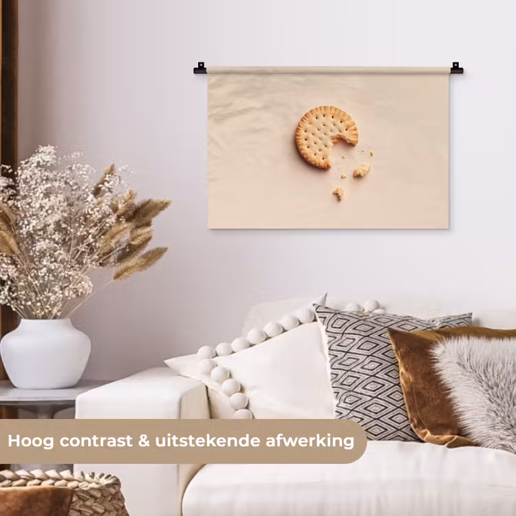 Wandkleed - Koekje - Kruimels - beige — 4