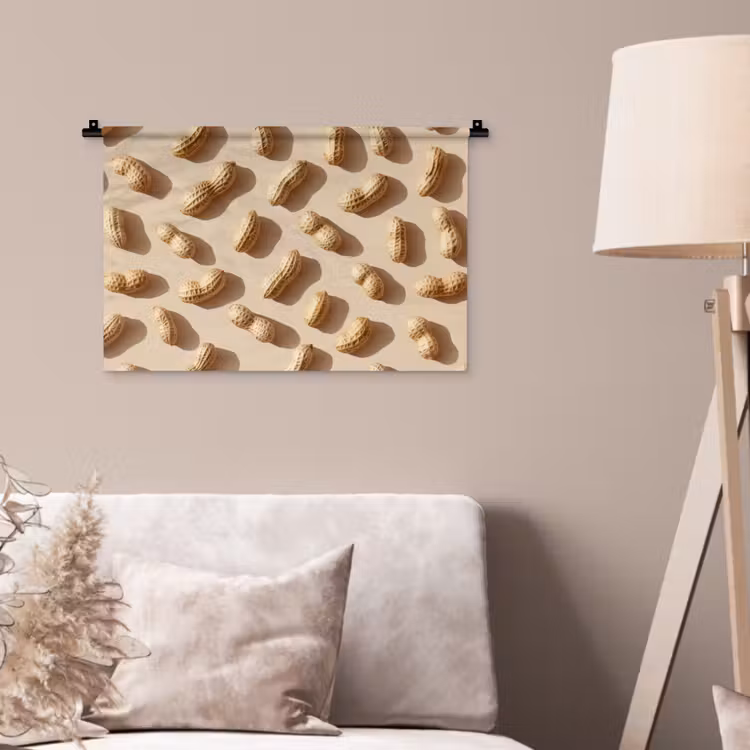 Wandkleed - Pinda's - Patroon - Beige — 2