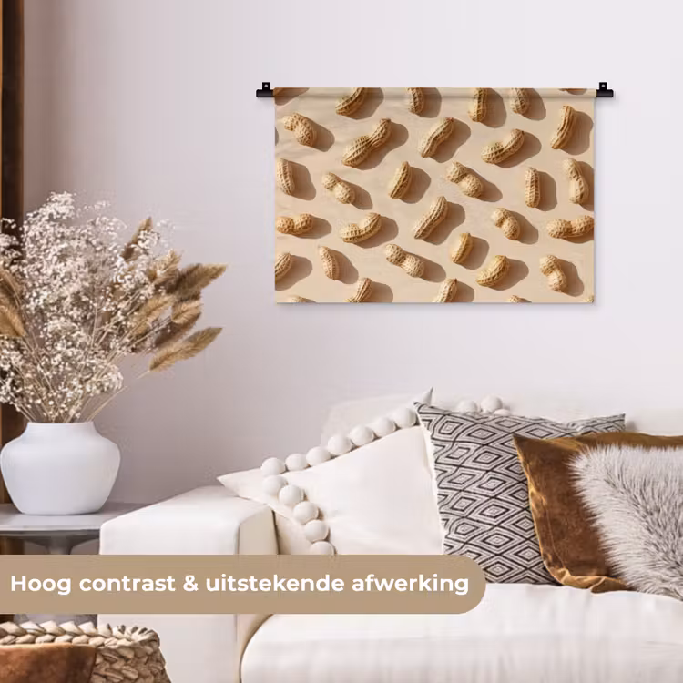 Wandkleed - Pinda's - Patroon - Beige — 4