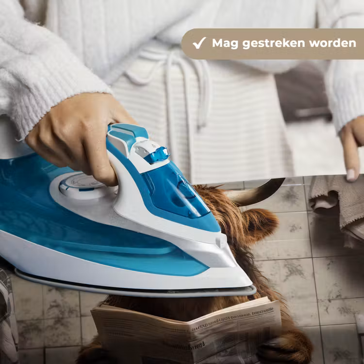Wandkleed - Schotse hooglander - Toilet - Krant - Badkamer — 6