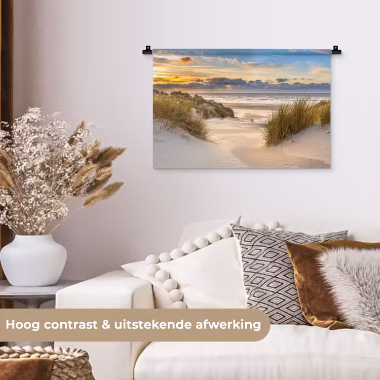 Wandkleed - Strand - Duin - Gras - Zonsondergang - Zee — 4