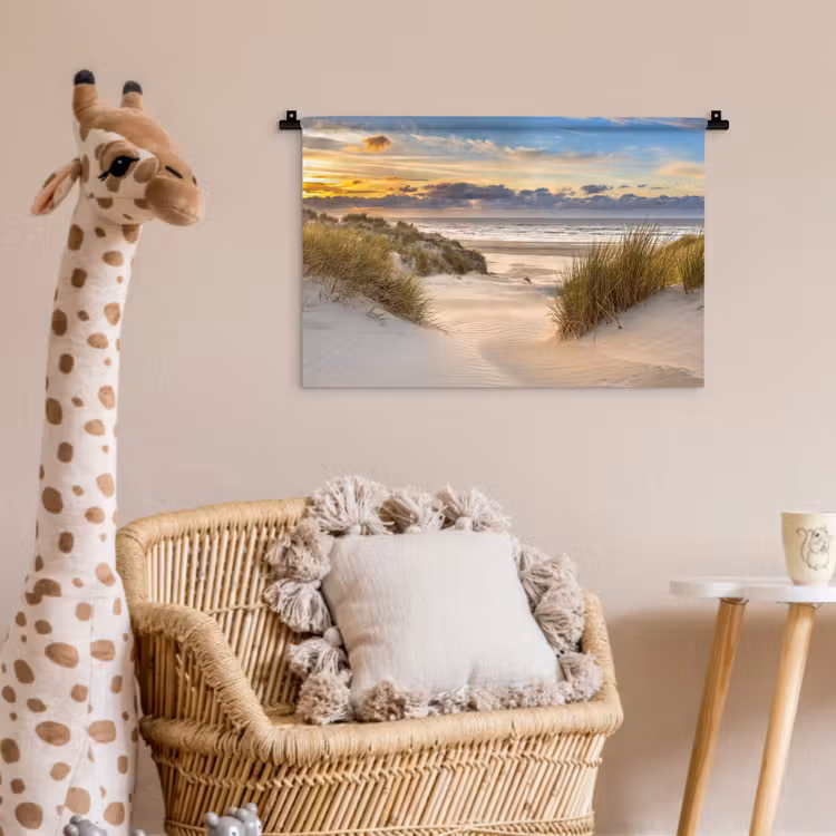 Wandkleed - Strand - Duin - Gras - Zonsondergang - Zee — 5