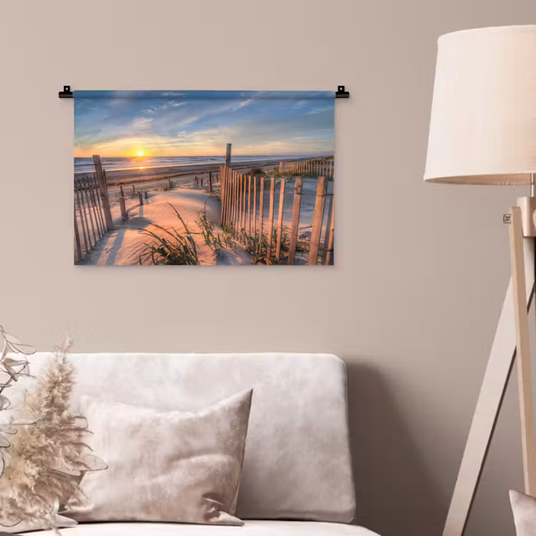 Wandkleed - Strand - Zee - Duin - Zonsondergang - Landschap — 2