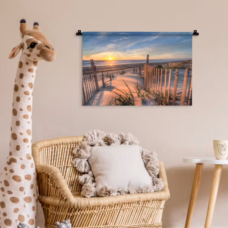 Wandkleed - Strand - Zee - Duin - Zonsondergang - Landschap — 5