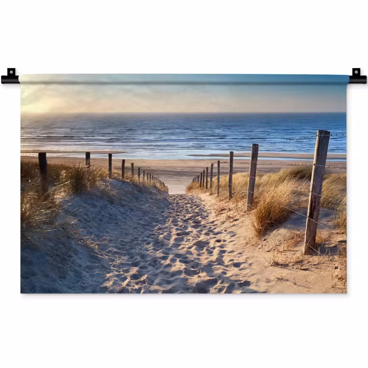 Wandkleed - Strand - Zee - Nederland - Duinen - Zon — 1