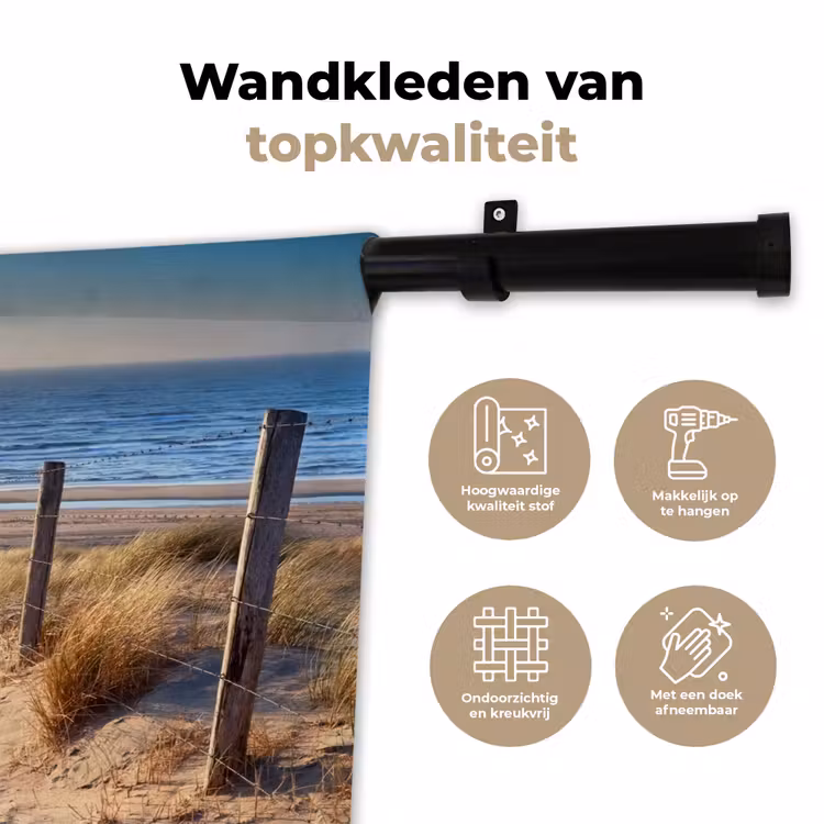 Wandkleed - Strand - Zee - Nederland - Duinen - Zon — 3