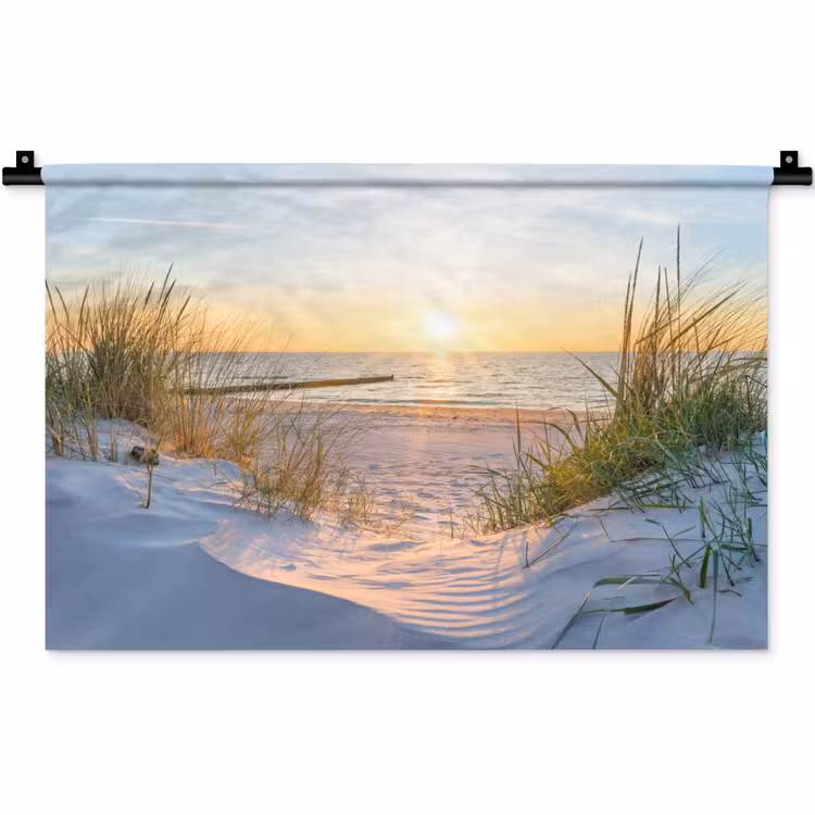 Wandkleed - Strand - Zon - Duin - Gras - Zand - Horizon — 1