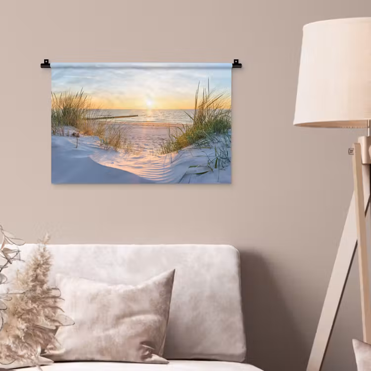 Wandkleed - Strand - Zon - Duin - Gras - Zand - Horizon — 2