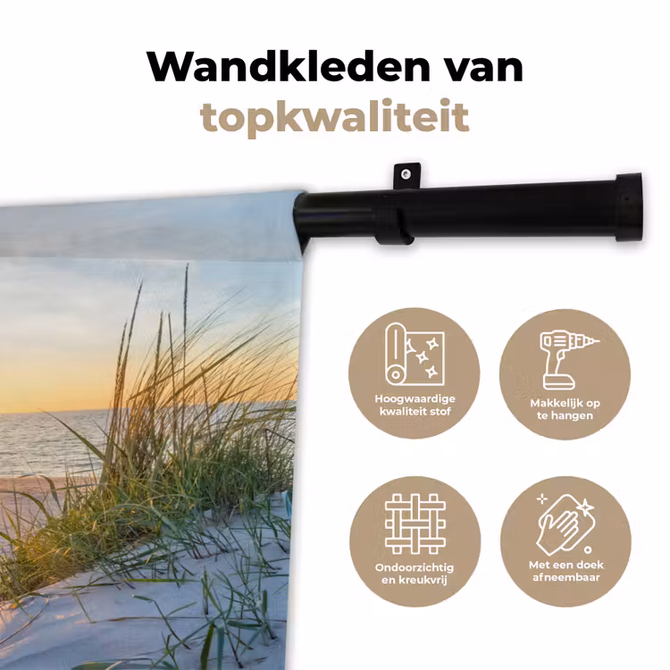 Wandkleed - Strand - Zon - Duin - Gras - Zand - Horizon — 3