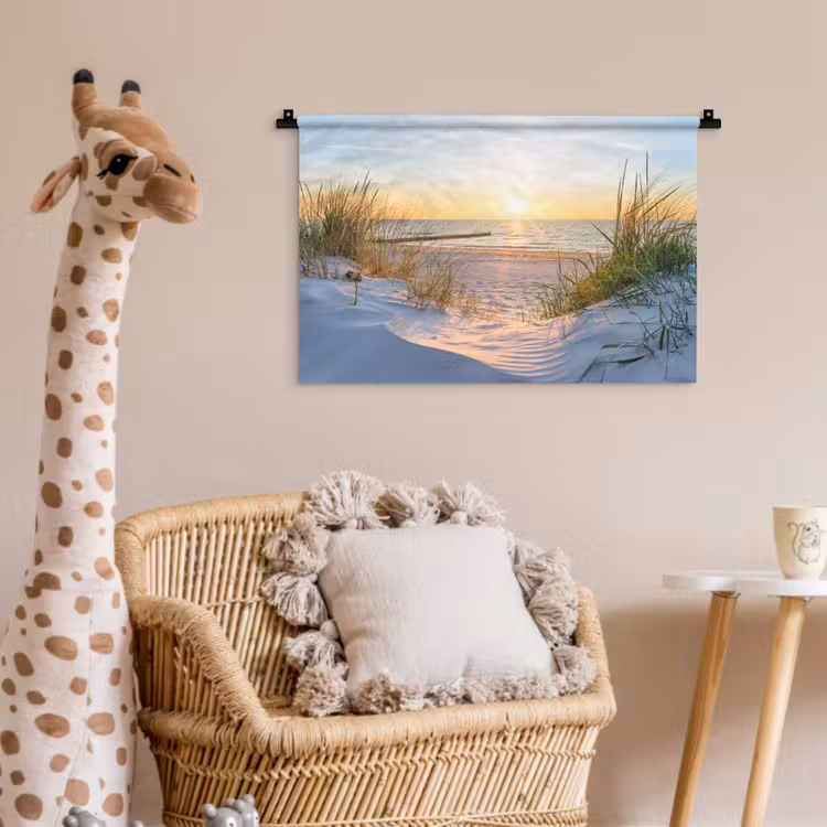 Wandkleed - Strand - Zon - Duin - Gras - Zand - Horizon — 5