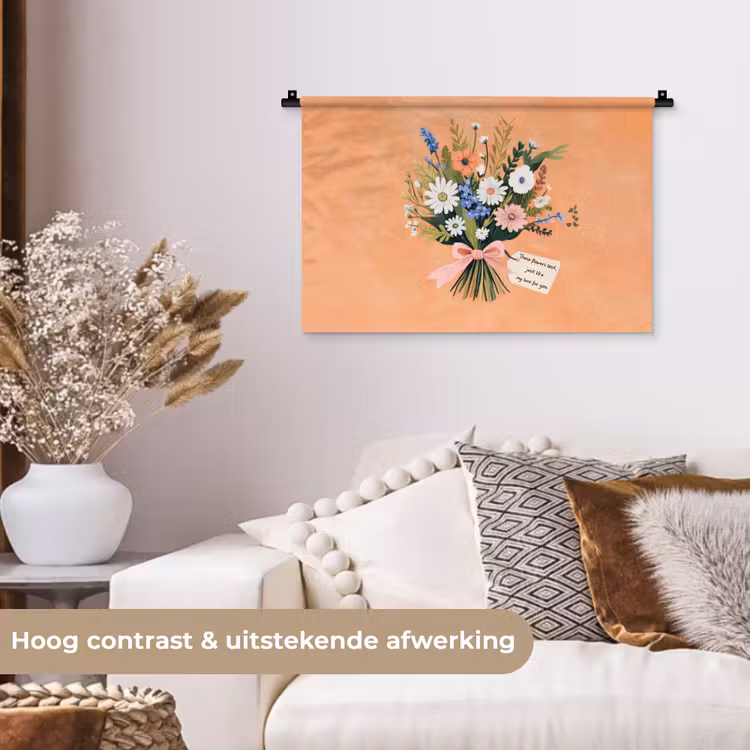 Wandkleed - Boeket - Strikje - Quote — 4