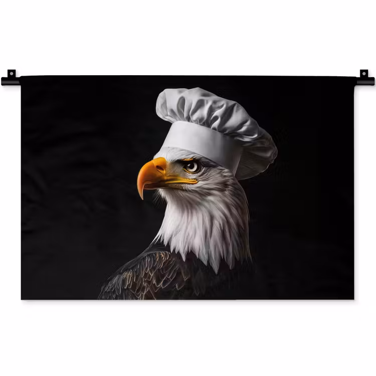 Wandkleed - Arend -Amerika - Koksmuts - Vogel - Stoer — 1