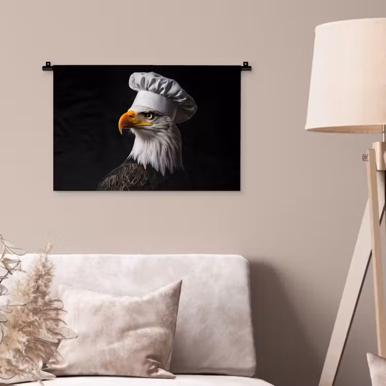 Wandkleed - Arend -Amerika - Koksmuts - Vogel - Stoer — 2