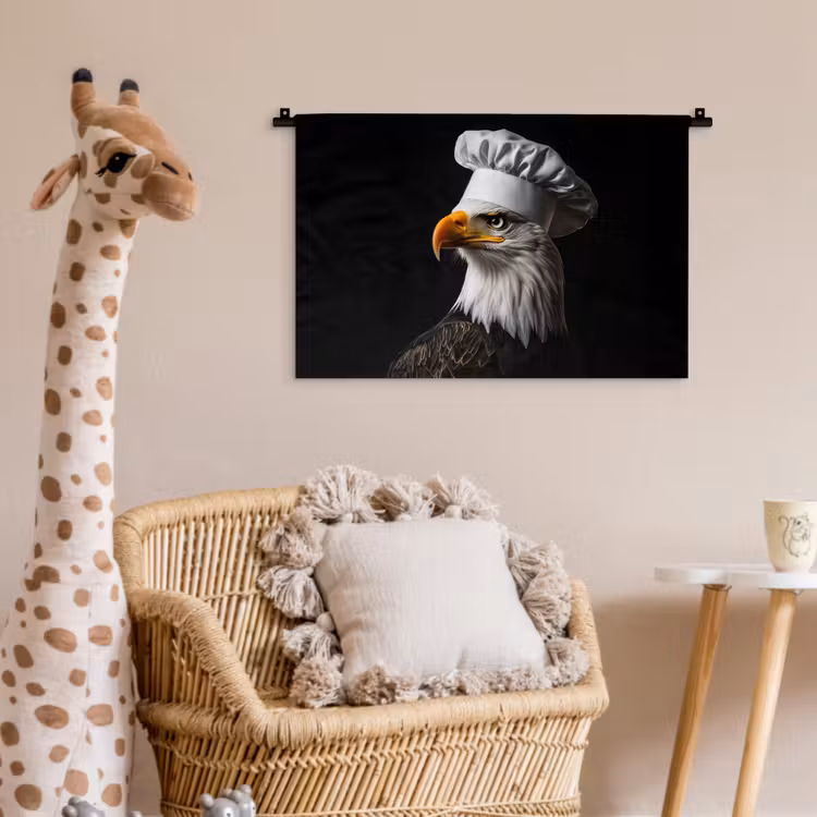 Wandkleed - Arend -Amerika - Koksmuts - Vogel - Stoer — 5