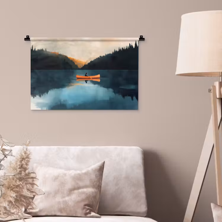 Wandkleed - Bossen - Meer - Kano - Oranje — 2